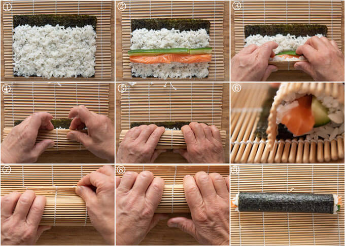 一张如何————把寿司翻一系列。